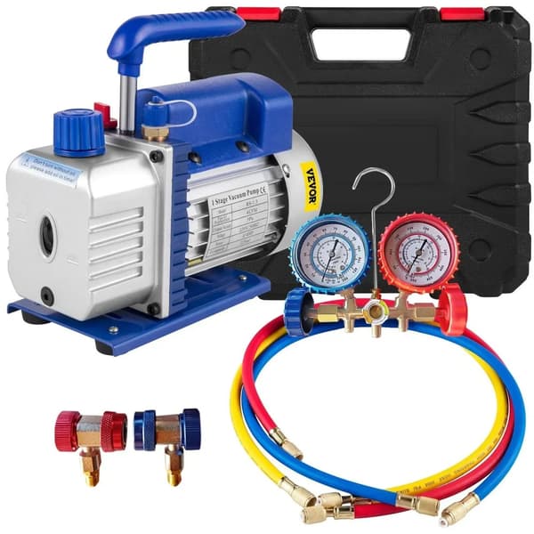 Imupumppu, Virtausnopeus, 2-suuntainen Manifordimittari,EU, 4CFM 1-4HP Mittari