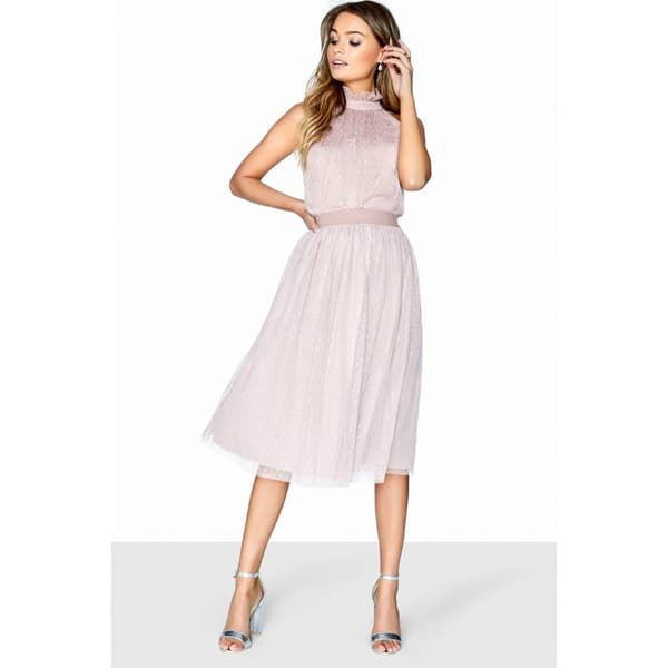 Little Mistress Womens/Ladies Midi Dot Skirt