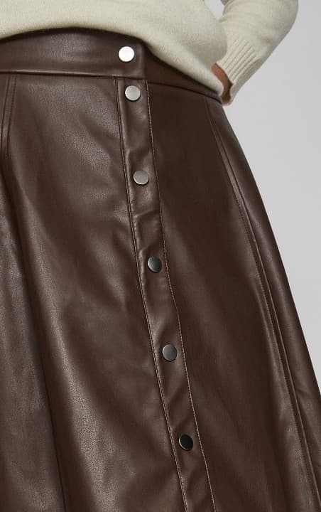 Vila - Vibrown HW Coated Skirt