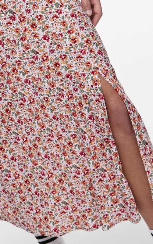 Pieces - pcNya HW Long Slit Skirt Ditsy Flower