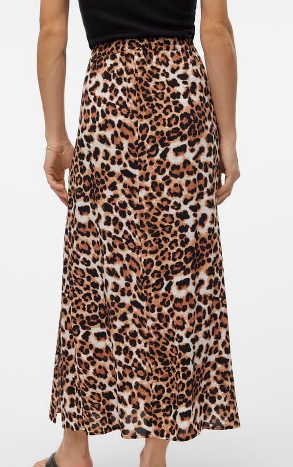 Vero Moda - vmEasy Joy Maxi Slit Skirt Leo Print