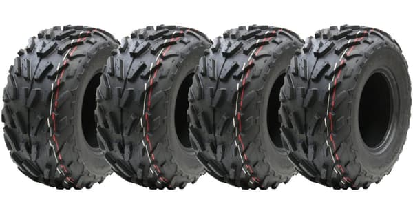 16x8.00-7 quad ATV-däck, 16x8-7 ATV E-märkt väglagligt däck 7" tum, uppsättning om 4.