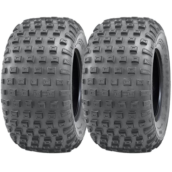 145/70-6 knobby ATV-dæk Quad-trailerhjul 50cc 90cc 110cc 75kg Wanda sæt af 2