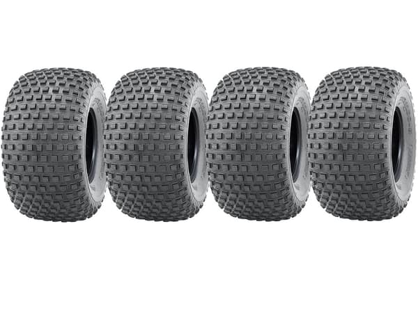 22x11.00-8 Knobby ATV-dæk, Quad trailer 22 11 8 dæk 4-lags heavy duty, sæt med 4 stk.