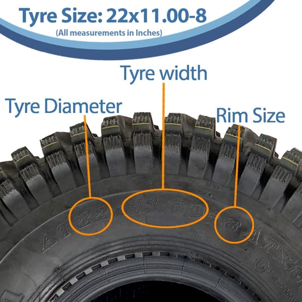 22x11.00-8 quad ATV rengas, 22 11 8 ATV renkaat Wanda P308 E merkitty tieliikennelain mukainen rengas.