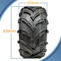 Miniatyrbillede 3 af 9: 25x10.00-12 Quad-dæk 6ply, ATV-dæk, 7psi P377, ATV-dæk, E-mærket, vejgodkendt.