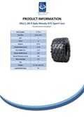 Pikkukuva 6 / 9: 20x11.00-9 Slasher ATV quad renkaat, 20 11-9 6 ply Wanda road legal WP02, 2 kpl:n setti.