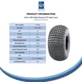 Miniatyrbild 7 av 9: 22x11.00-8 Knobby ATV, däck Quad trailer däck 22 11 8 däck 4 ply P322, set om 2