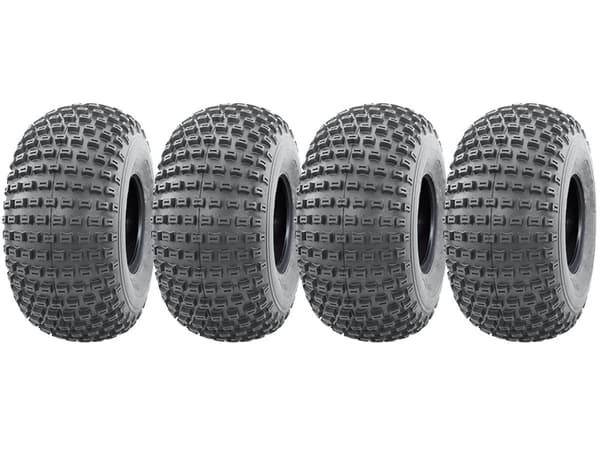 22x11.00-8 Knobby ATV-däck, Quad trailer-däck 22 11 8 däck 4 ply P322, set om 4