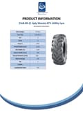 Pikkukuva 8 / 9: 23x8.00-11 Quad ATV rengas Wanda 4 ply P341 - 23 8.00 11 karu letkuttomat ATV renkaat