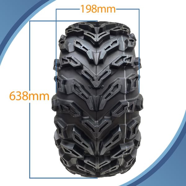 25x8.00-12 Quad ATV renkaat 6ply Wanda P3103 E-Marked Road Legal Renkaat (3 kpl)