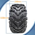 Miniatyrbillede 3 af 9: 25x10.00-12 Quad ATV Dæk 6ply Wanda P3103 E-Marked Road Legal Tubeless Dæk