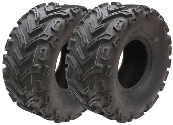 22x10.00-9 ATV Quad Dæk 6ply Wanda P3128 Road Legal Baghjul 255/65-9 (Sæt med 2)
