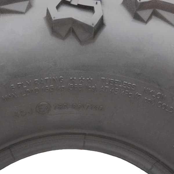 22x10.00-9 ATV Quad renkaat 6ply Wanda P3128 Road Legal Takarenkaat 255/65-9 (4 kpl)