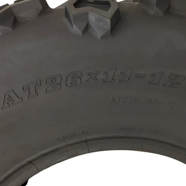 26x11.00-12 Quad ATV Däck 6ply Wanda P3128 E-Marked Road Legal Däck (uppsättning av 3)