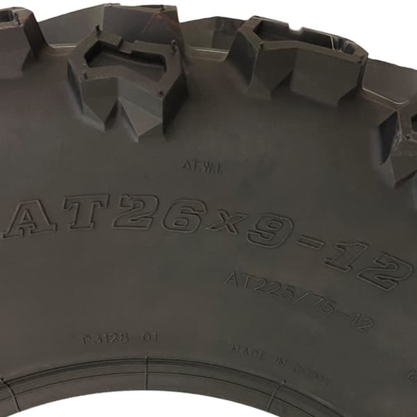 26x9.00-12 Quad ATV-dæk 6ply Wanda P3128 E-Marked Road Legal-dæk (sæt med 4)