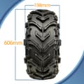 Miniatyrbillede 3 af 9: 24x8.00-12 Quad ATV-dæk 6ply Wanda P3128 E-Marked Road Legal 40J (sæt med 2)