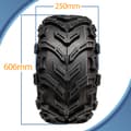 Pikkukuva 3 / 9: 24x10.00-11 Quad ATV renkaat 6ply Wanda P3128 E-Marked Road Legal renkaat (2 kpl)