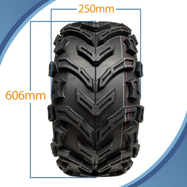24x10.00-11 Quad ATV renkaat 6ply Wanda P3128 E-Marked Road Legal renkaat (2 kpl)