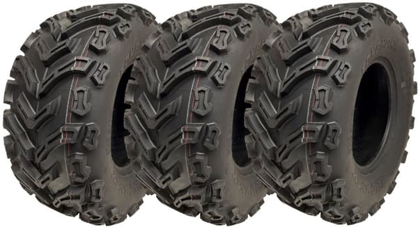 24x10.00-11 Quad ATV-dæk 6ply Wanda P3128 E-Marked Road Legal-dæk (sæt med 3)