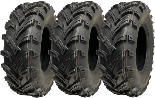 25x8.00-12 ATV Quad Dæk 6ply 14psi Wanda P377 Road Legal Dæk 65J (Sæt med 3)
