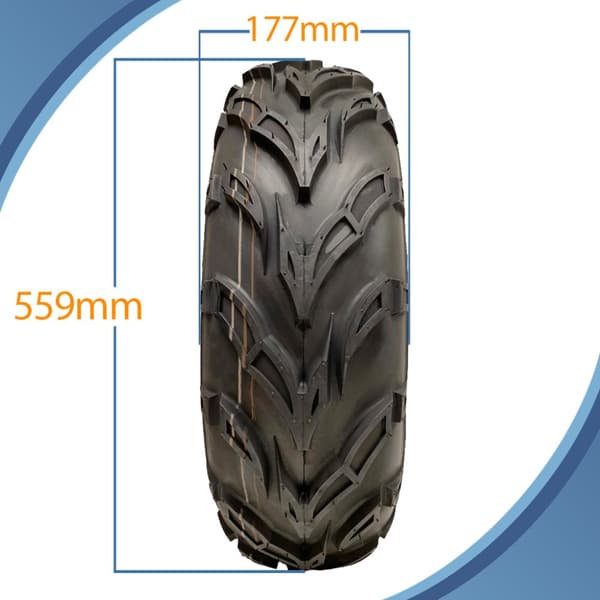 22x7.00-10 ATV Quad-dæk Wanda P361 Dirt Trail E-Marked Road Legal (sæt med 4)