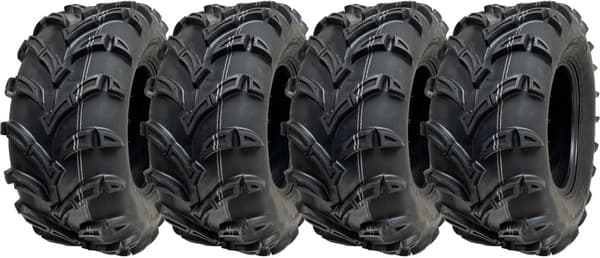 25x10.00-12 ATV Quad Dæk 6ply Wanda P377 E-Marked Road Legal 50J (Sæt med 4)