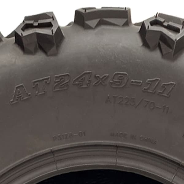 24x10.00-11 & 24x9.00-11 ATV Quad Däck 6ply P3128 Slanglösa 45J & 48J (uppsättning av 4)