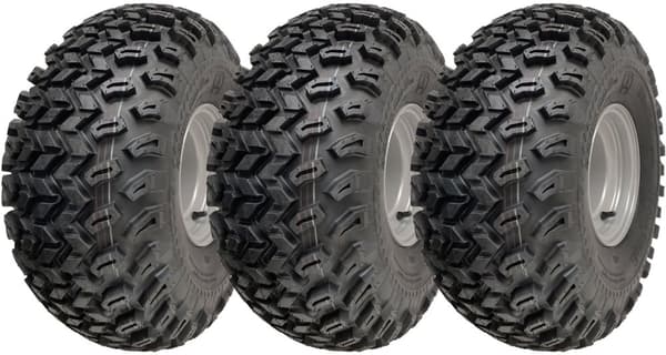 22x11.00-8 Utility ATV Däck P334 Hjul 4ply 4 tum PCD stålfälgar (uppsättning av 3)