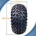 Miniatyrbillede 3 af 9: 22x11.00-8 Utility ATV-dæk Grass Mower 4ply Road Legal Wanda P334 (sæt med 2)