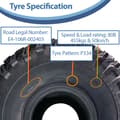 Miniatyrbillede 6 af 9: 22x11.00-8 Utility ATV-dæk Grass Mower 4ply Road Legal Wanda P334 (sæt med 2)