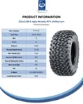 Miniatyrbillede 7 af 9: 22x11.00-8 Utility ATV-dæk Grass Mower 4ply Road Legal Wanda P334 (sæt med 2)