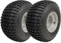 Miniatyrbild 1 av 9: 18x9.50-8 ATV Knobby Däck monterade på 4 Stud 4 Inch PCD Rim Wanda P322 (Set of 2)