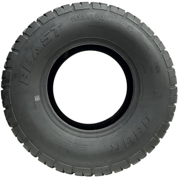 25x8.00-12 (205/80-12) ATV-dæk 6ply WP07 OBOR Beast 47N Road Legal (sæt med 3)