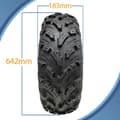 Miniatyrbild 3 av 9: 25x8.00-12 ATV-däck 205/80-12 4ply P3080 OBOR Pinacle 61K Road Legal (uppsättning om 3)