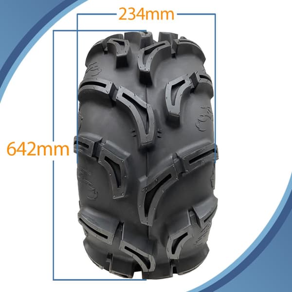 25x10.00-12 & 25x8.00-12 ATV 6ply dæk WU24 OBOR Scoprio Road Legal (sæt med 4)