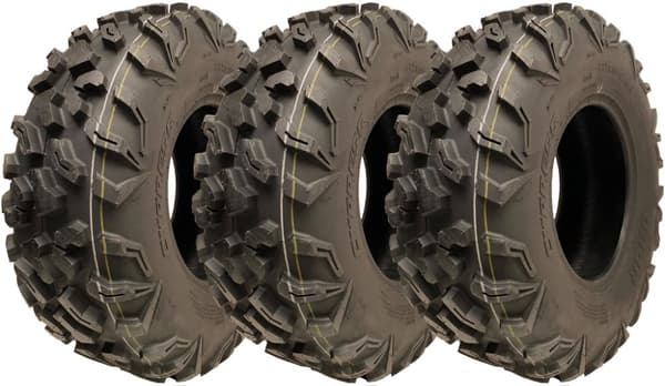 27x9.00-12 (225/80-12) 8-lags ATV-dæk P0358 OBOR Cypress 71J Off Road (sæt med 3)