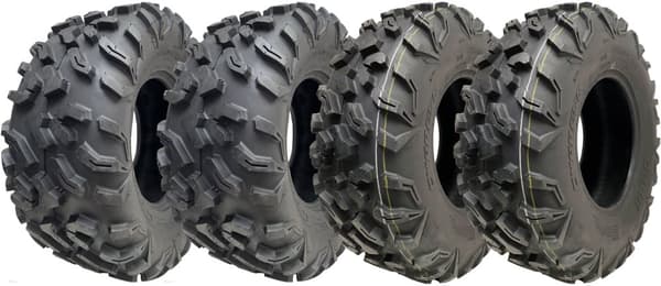 27x11.00-12 & 27x9.00-12 ATV-däck 8ply OBOR Cypress Tubeless (Set om 2 & 2)