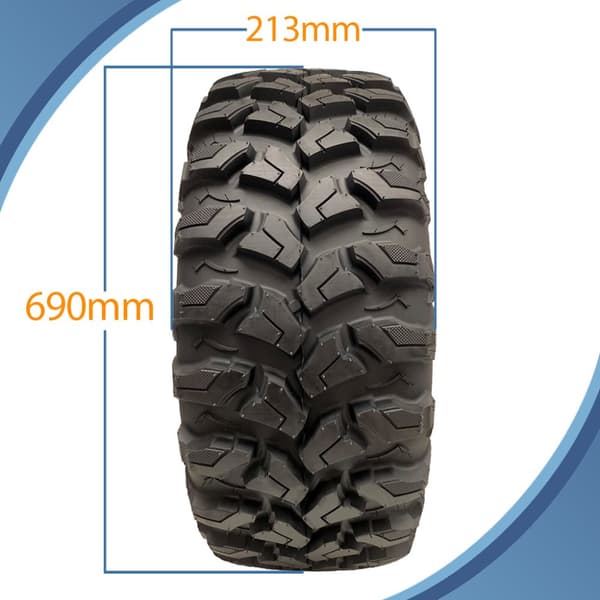 27x9.00R14 ATV-dæk 8ply P3137 OBOR 225/70R14 Outslope 73J Road Legal (sæt med 2)