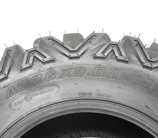 26x9.00-12 & 26x11.00-12 Quad ATV-dæk 6ply Wanda E-Marked Legal (sæt med 2 & 2)