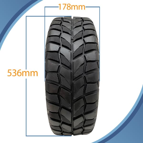 21x7.00-10 (175/75-10) OBOR Beast 6ply Front tubeless dæk Road Legal (sæt med 4)