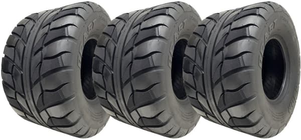 20x11.00-9 (275/50-9) OBOR Beast 6ply Tubeless-dæk 46N Road Legal (sæt med 3)