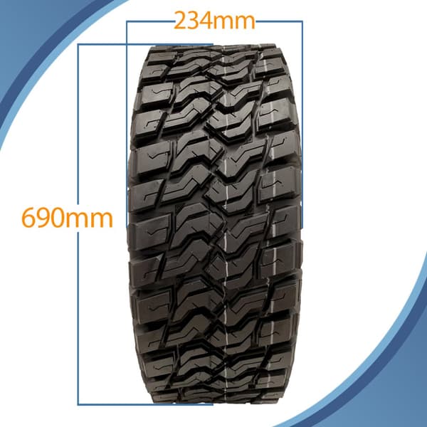 27x9.00R14 ATV-dæk 8ply OBOR Predator 225/70R14 E-Marked Road Legal (sæt med 4)