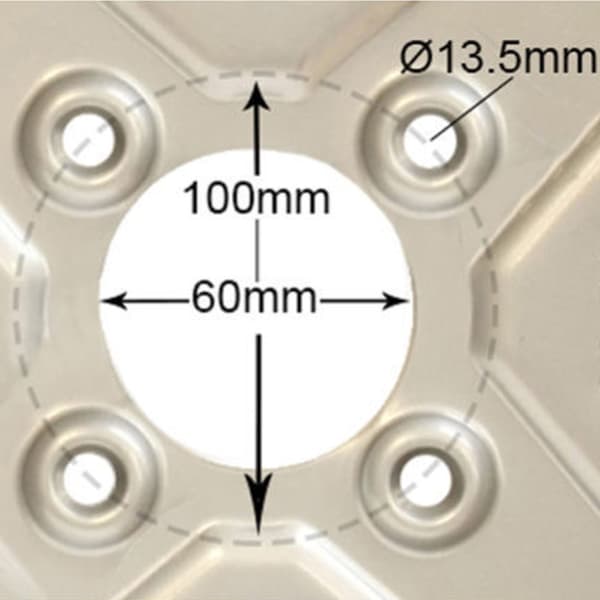 22x11.00-8 Knobby ATV renkaat 4 Stud vanteen perävaunu Quad pyörät 100mm PCD (3 kpl) (sarja)
