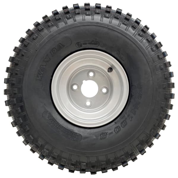 22x11.00-8 Knobby ATV Dæk 4 Stud Rim Trailer Quad Wheels 4 Inch PCD (Set of 3)