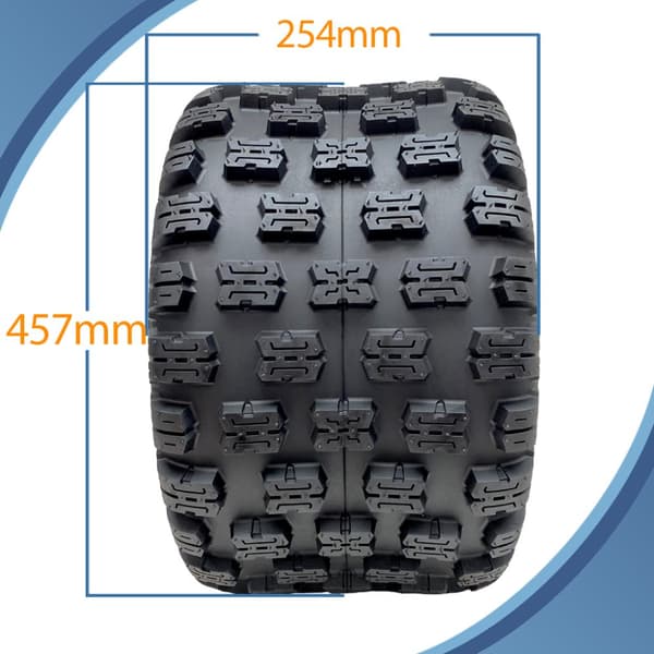 18x10.00-8 ATV Quad Däck OBOR Advent WP06 MX Tubeless E-Marked Road Legal 102kgs