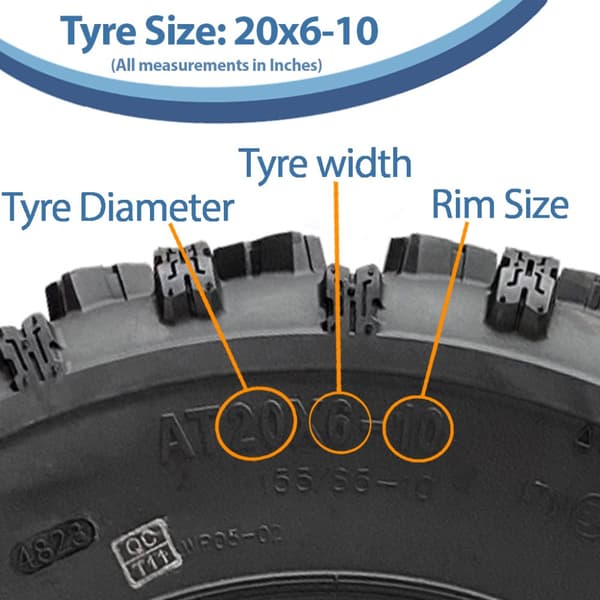 18x10-8 & 20x6-10 ATV Quad-dæk OBOR Advent Tubeless 4ply Road Legal (sæt med 4)
