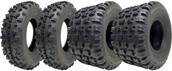 18x10-8 & 20x6-10 ATV Quad-dæk OBOR Advent Tubeless 4ply Road Legal (sæt med 4)