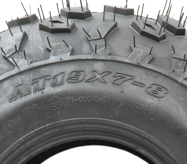 19x7.00-8 ATV-däck Wanda P330 E-märkt väglagligt fyrhjulingshjul - 100 mm PCD-fälg
