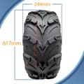 Miniatyrbillede 3 af 9: 24x10.00-12 ATV Quad-dæk OBOR Mudsling Tubeless Road Legal 267 kg (sæt med 4)